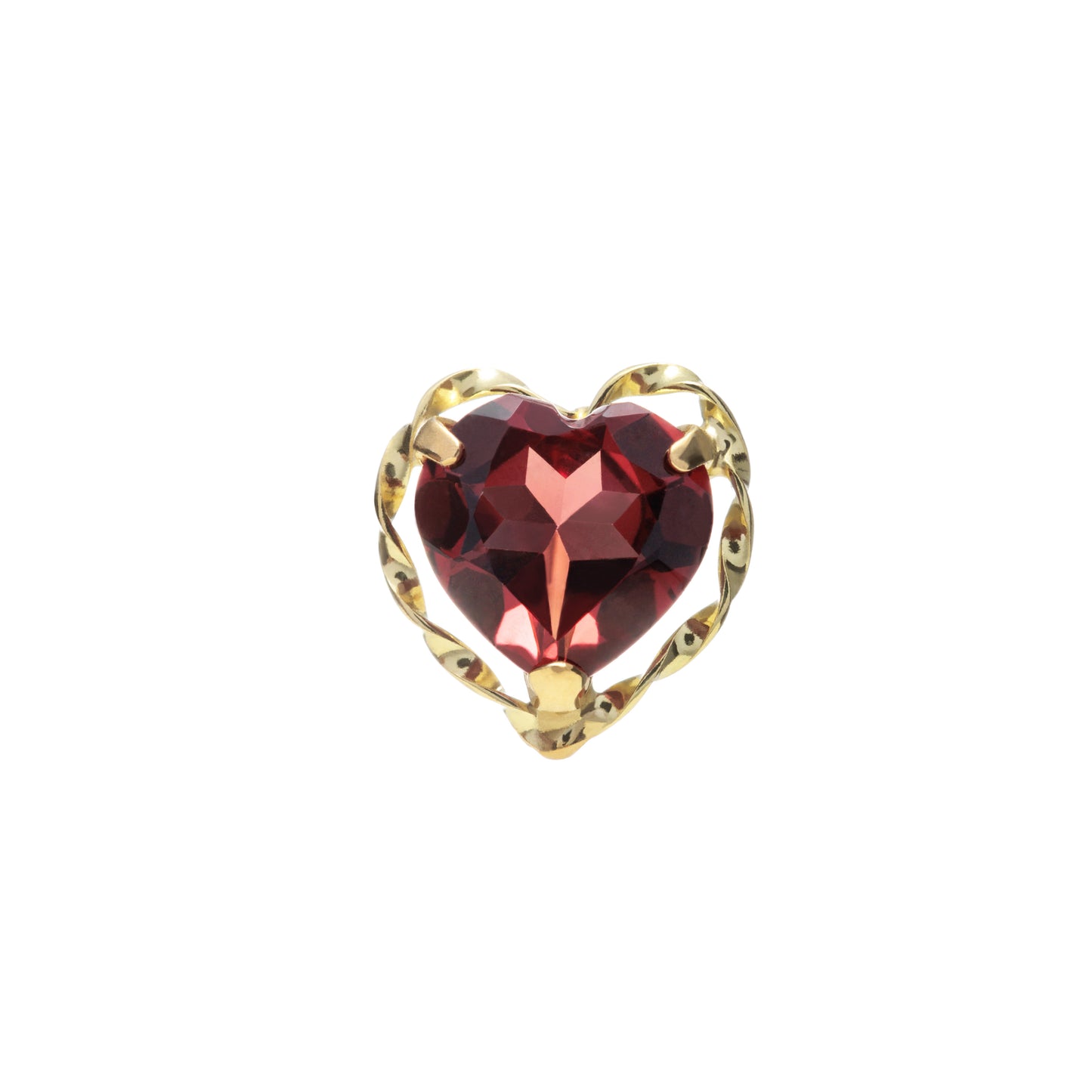 Natural Garnet Stud Earrings 0.7ct 18K Gold | HOSHiKi