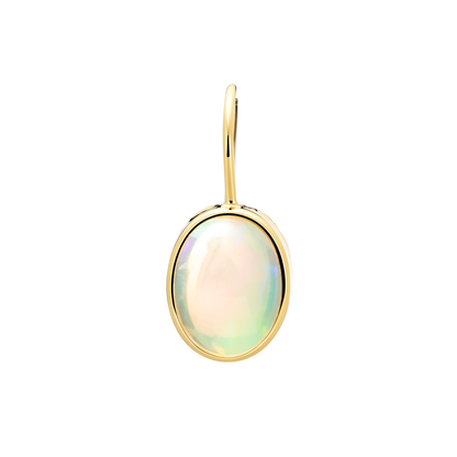Natural Opal Lever-back Earrings 0.52ct 18K Gold | HOSHiKi