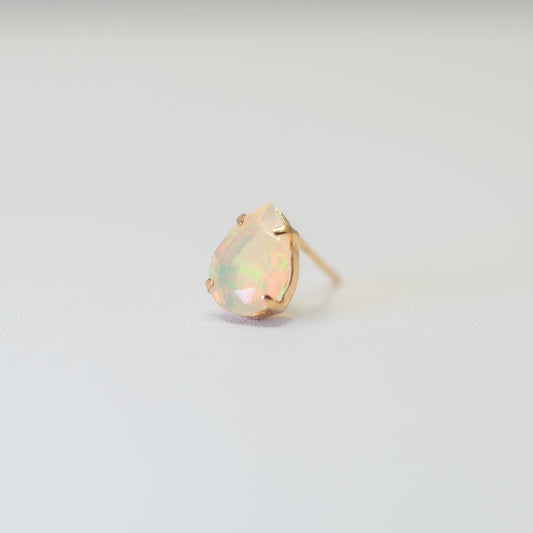 Kofu Artisan | K18 Opal Teardrop Single Stud 'Hera'