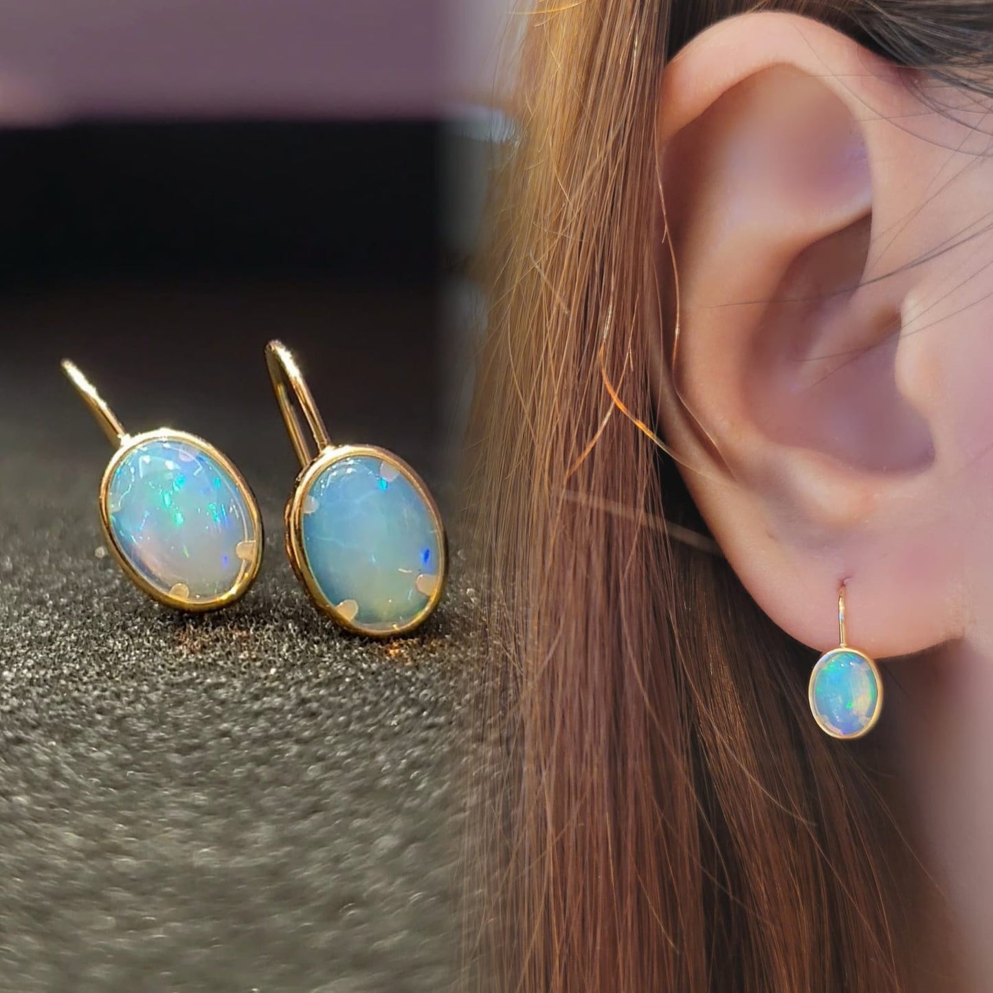 Opal 0.52ct K18