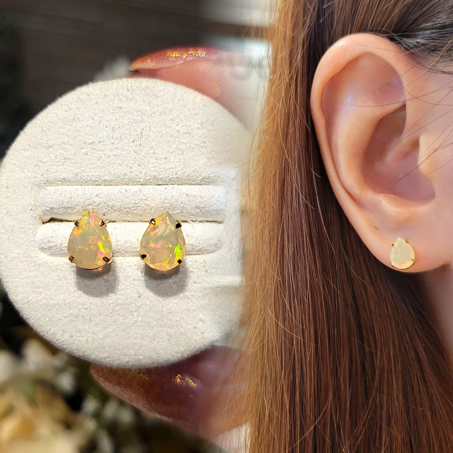 Opal 0.9ct K18